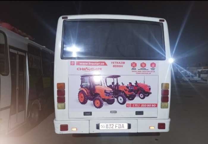 Avtobuslarda reklama xizmatlari/ Реклама на автобусах в регионах