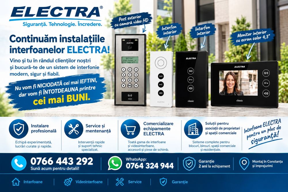 Interfon electra Constanța