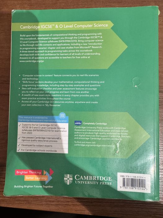 Computer Science IGCSE Book