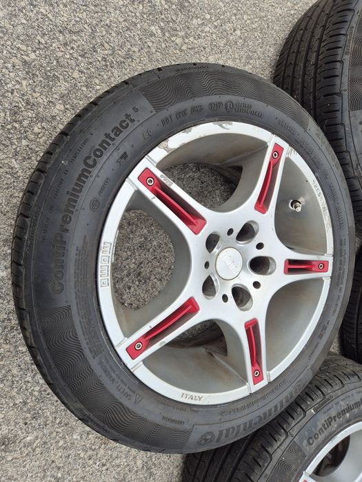 5х112/16 МОМО с гуми VW Audi Skoda Seat 5x112/16 Фолксваген Ауди Шкода