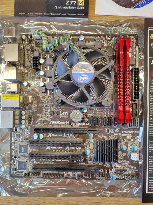 Asrock z77m + Intel I7 3770 + RAM KINGSTON HyperX 16Gb