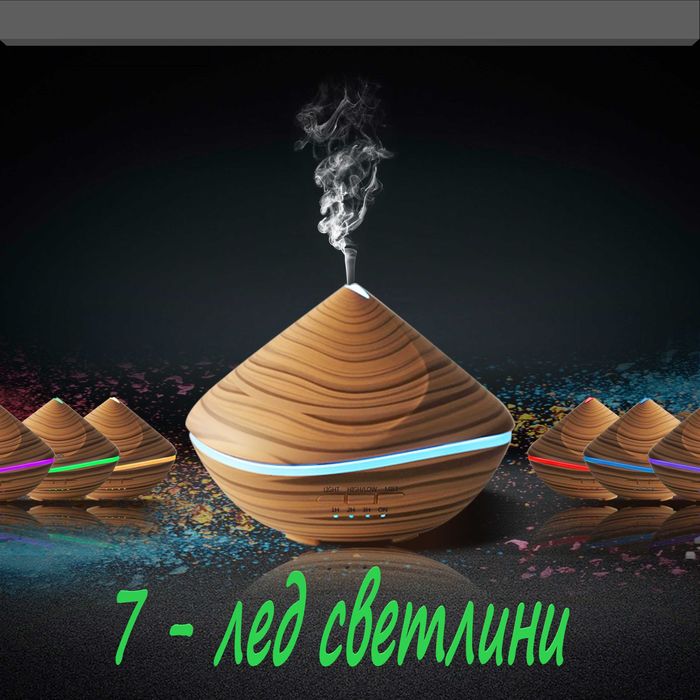 Арома Дифузер/Овлажнител на въздух-500мл.Ultrasonic