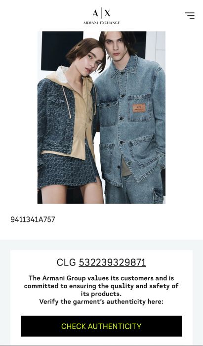 Черен кожен колан Armani Exchange