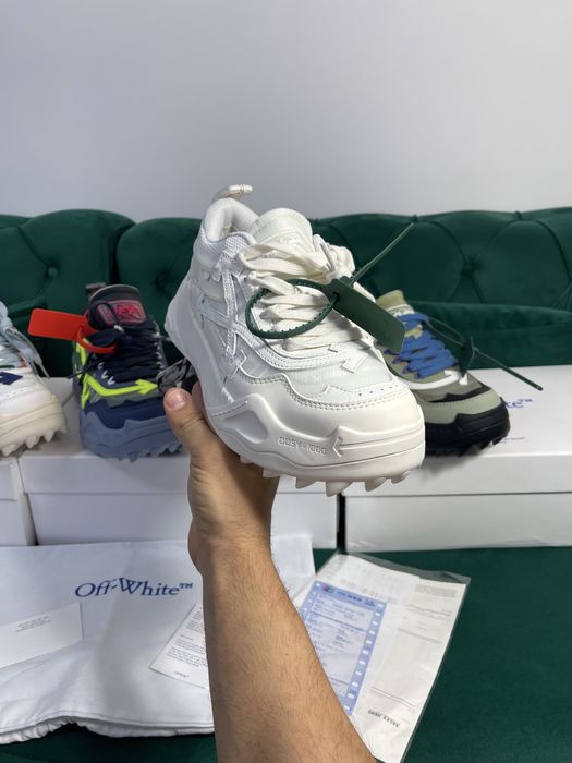Adidasi Off White ODSY piele naturala Premium Full Box colectie noua