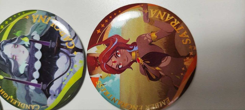 Метални значки AFK Journey / Официален мърч в аниме фентъзи стил