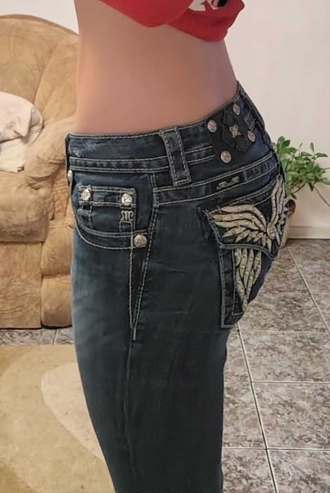 Автентични сини Miss me дънки с ниска талия