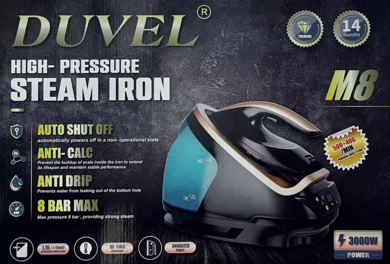 Паровой утюг высокого давления "DUVEL" M8