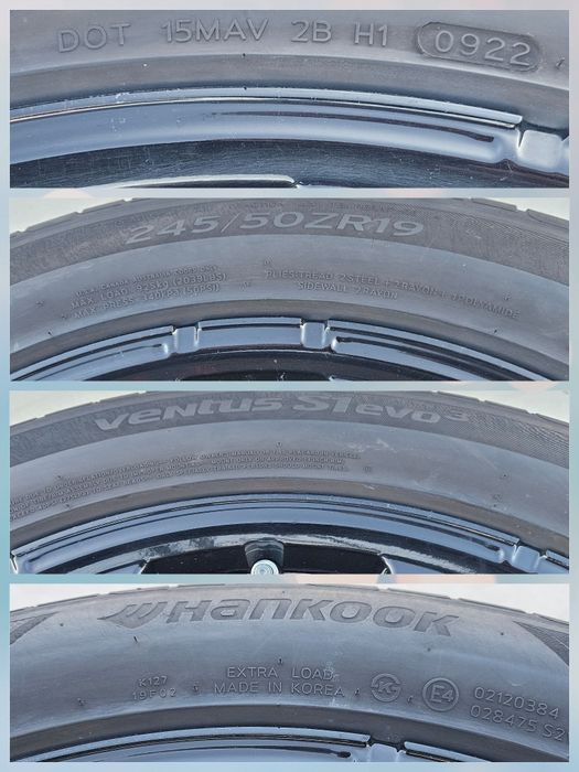 Jante BMW iX3 X3 G01 X4 G02 black edition 245 50 19 vara Hankook 2022
