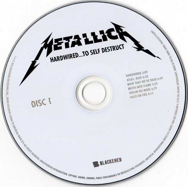 2xCD Metallica - Hardwired...To Self-Destruct 2016