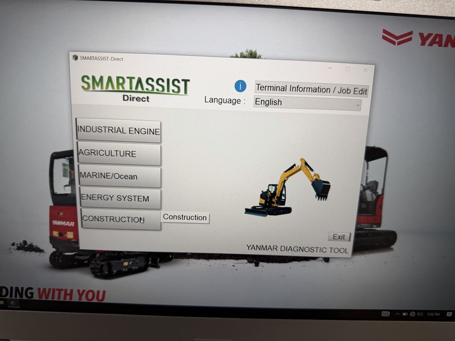 Tester/Diagnoza Yanmar+Laptop Panasonic CF-LX6 cu softul instalat