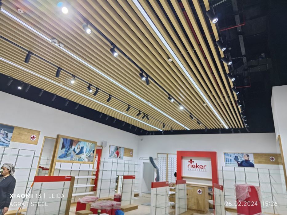 Падвесные потолки профиль армстронг грилято речние реечный PC-52