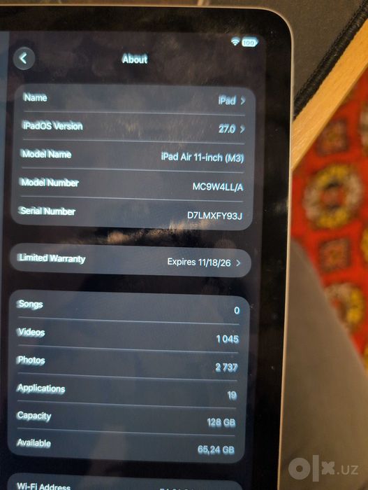 Apple ipad air m3