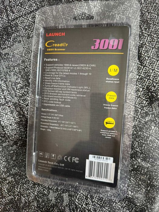 Диагностика за автомобил LAUNCH X431 CR3001 OBD2 скенер