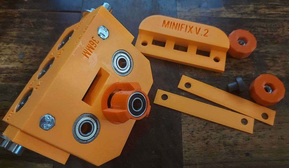 Sablon mobila din plastic dur pt demontabili minifix 15 pal 36mm