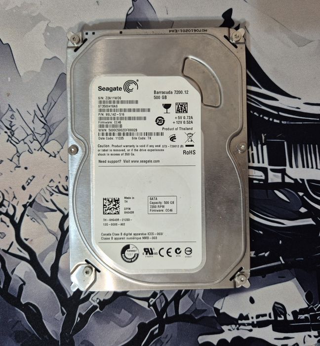 Жесткий диск 500gb,хороши1 смарт