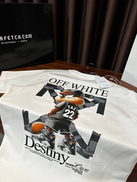 Мъжки Тениски OffWhite Висок Клас