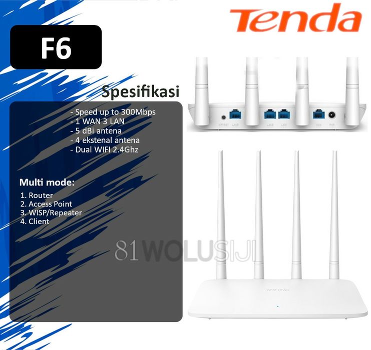 Wi-Fi Tenda F6 Wireless Router