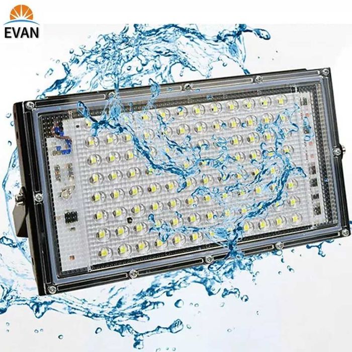 Proiector Camping 96 LED cu Lupa Slim 100W=950W, 6000K, 220V, Exterior