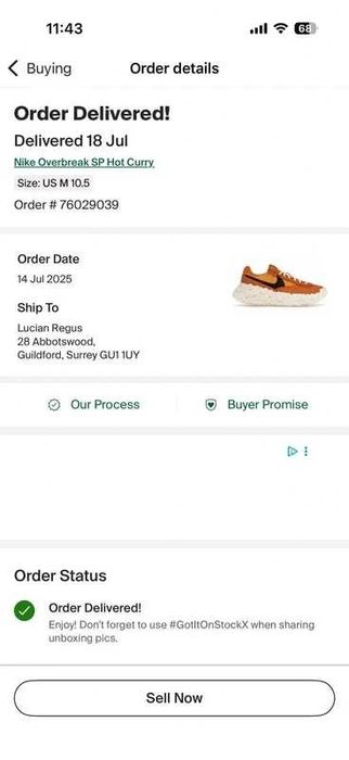 Nike Overbreak SP Hot Curry