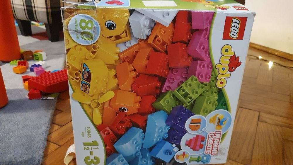 Lego duplo, 3 seturi: trenuleț cu cifre, cu animale  și obiecte