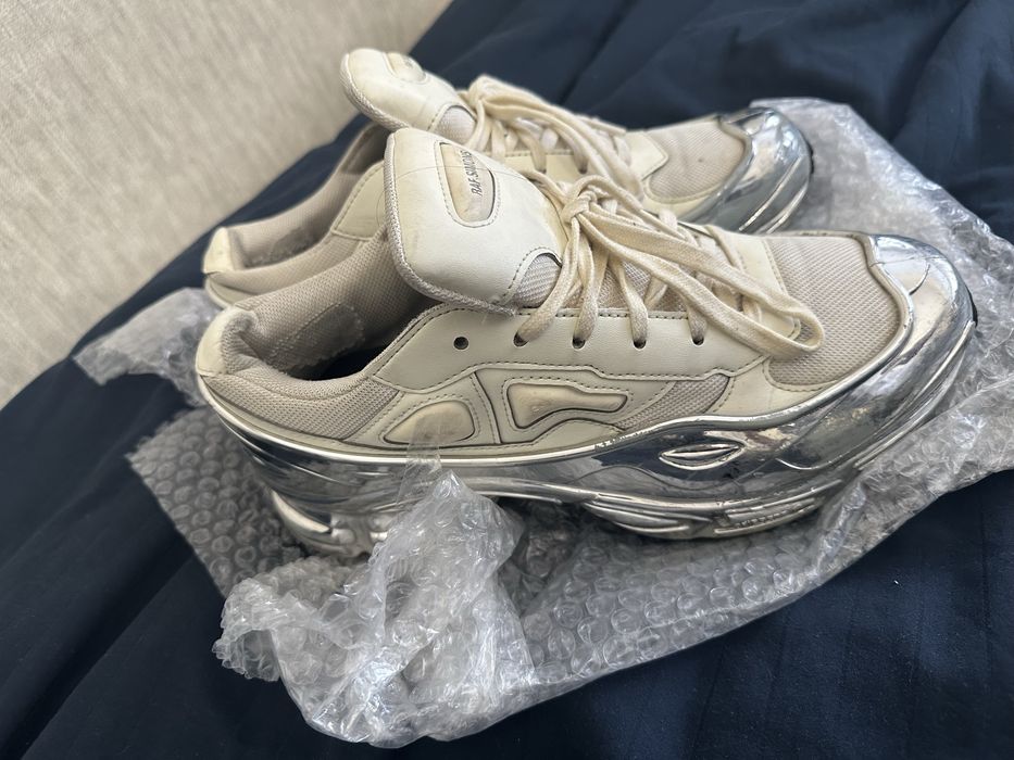 Raf Simons Ozweego Metallic Cream White