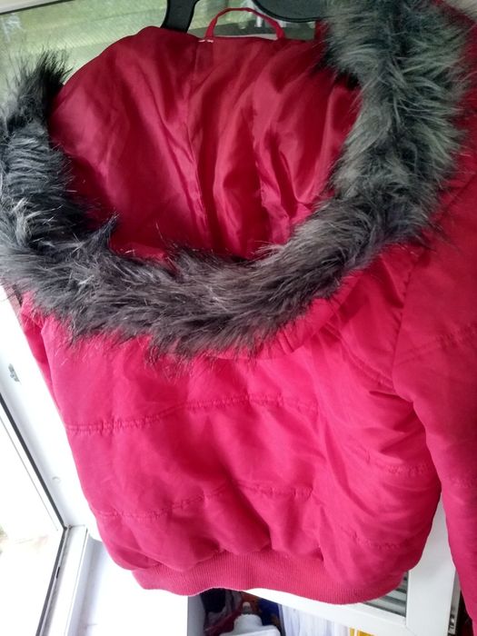 Geaca dama mărime 38-40, geaca iarna cu guler blana