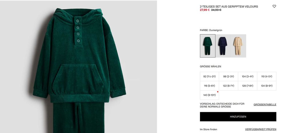 Новый Спортивный костюм H&M, размер 8/10