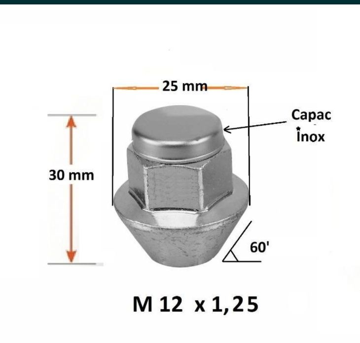 Piulite Suzuki Vitara Jimmy...M12 x 1.25 capac Inox Garantie pe viata