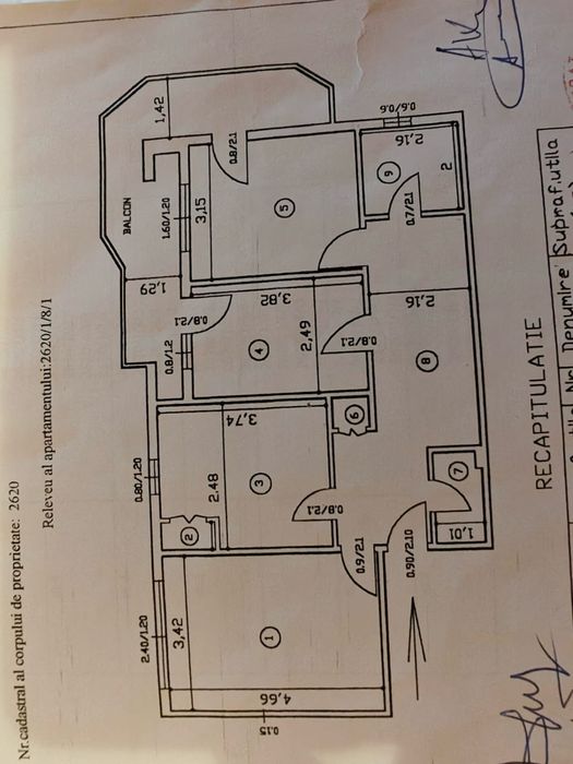 Propietar, vand  apartament 3 camere decomandat 82 mp in Pacurari, zona Lukoil