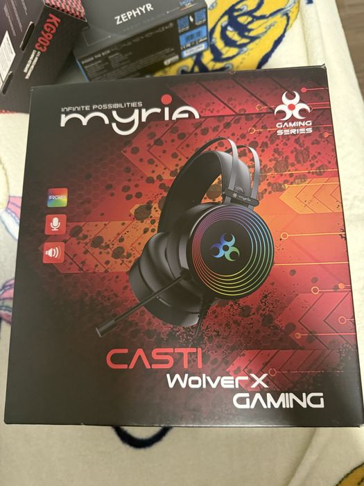 Vand casti myria wolver x gaming
