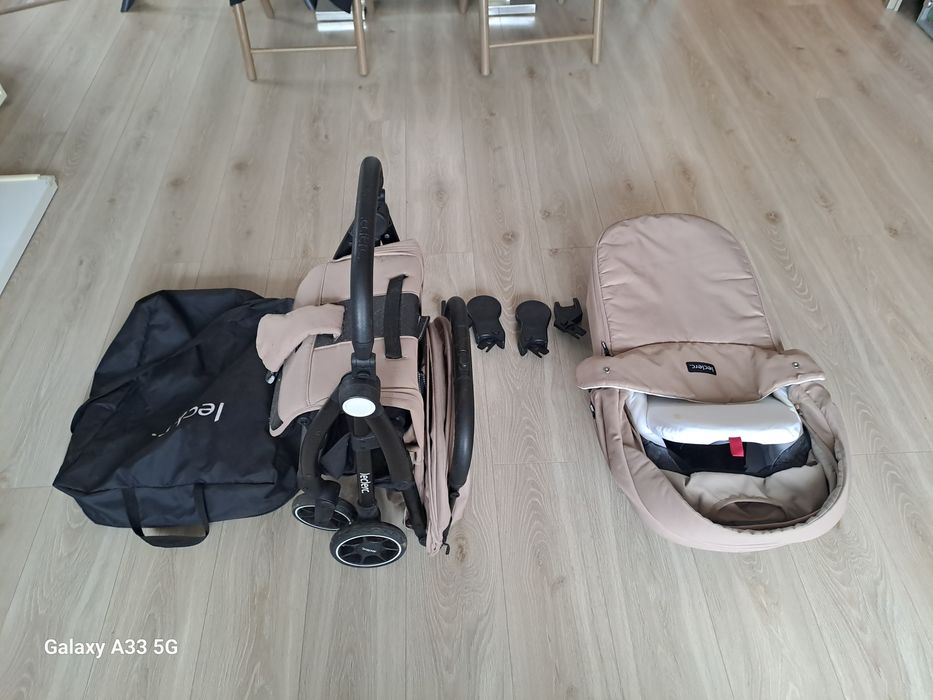 Carucior LeClerc Magic Fold Plus cu landou, husa, geanta infasat