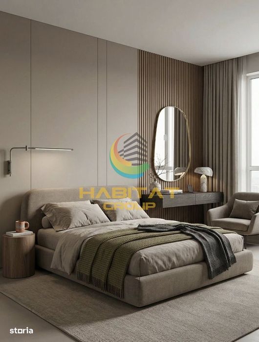 Pallady 2 camere decomandat 81 mp la 8 minute metrou N.Teclu