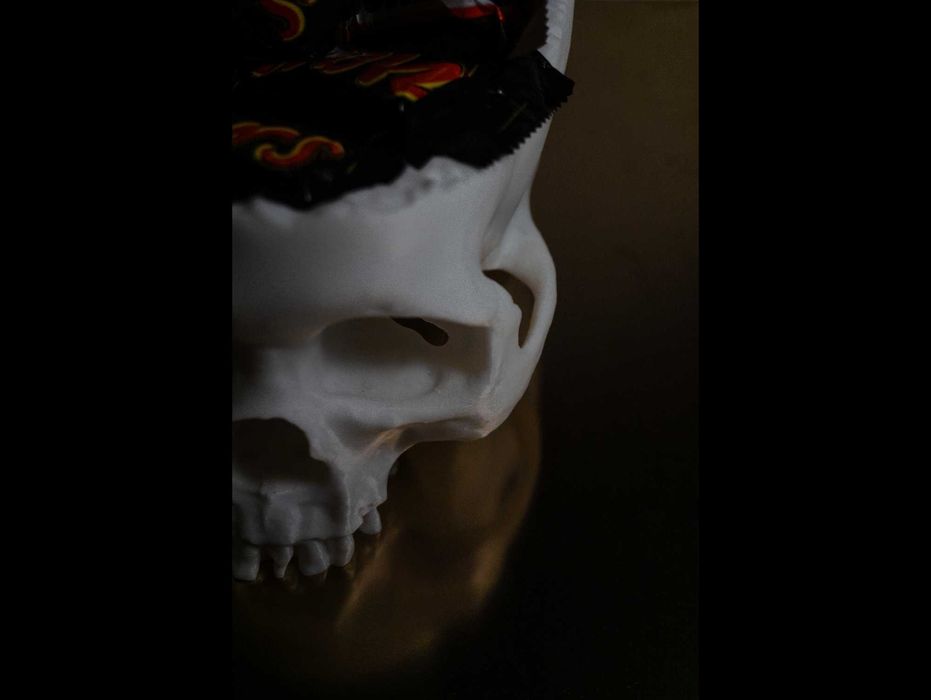 Bol de Halloween craniu cu bomboane