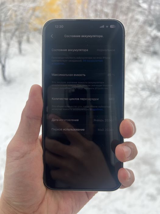 IPhone 15 Pro Max 256Gb 89% состояние иделаьное