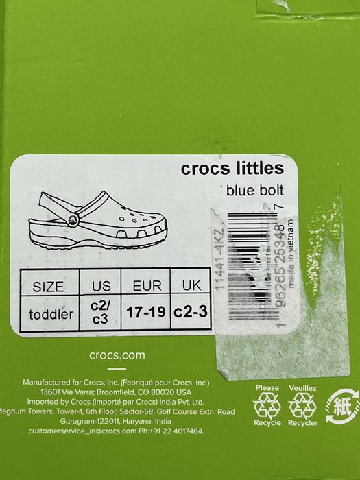 Crocs Littles blue bolt
