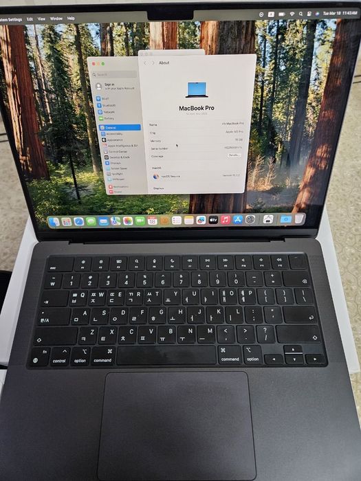 MacBook Pro M3 Pro 14 dyum 18GB_512GB full box sotiladi