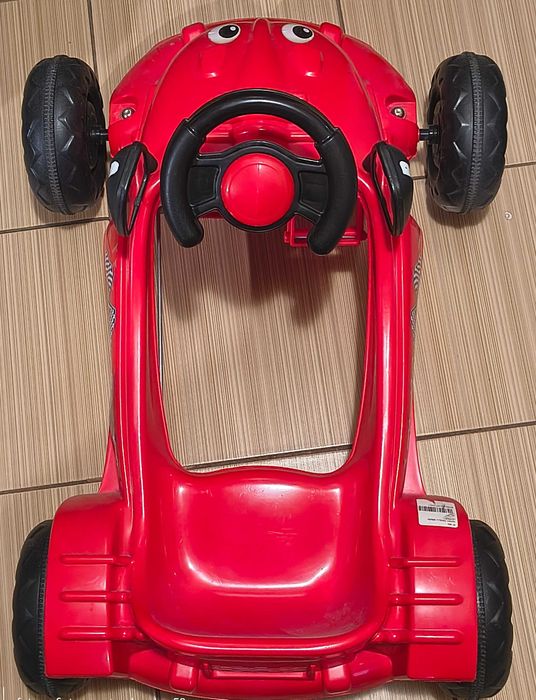 Masinuta copii mici NOUA rosie cu pedale si volan claxon masina baieti