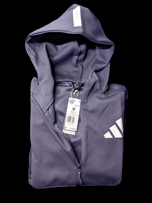 adidas men Z.N.E. Full-Zip Hooded Track Jacket M
