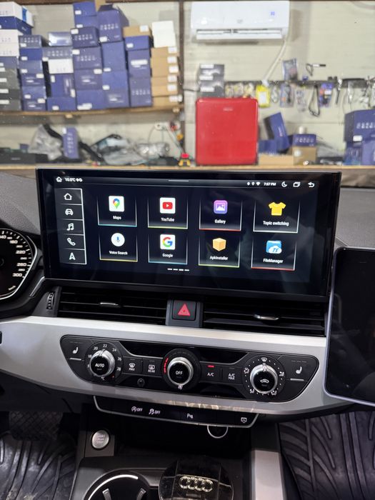 Navigatie Android A4 A5 B9 Ecran 2K Carplay , Android Auto + Camera