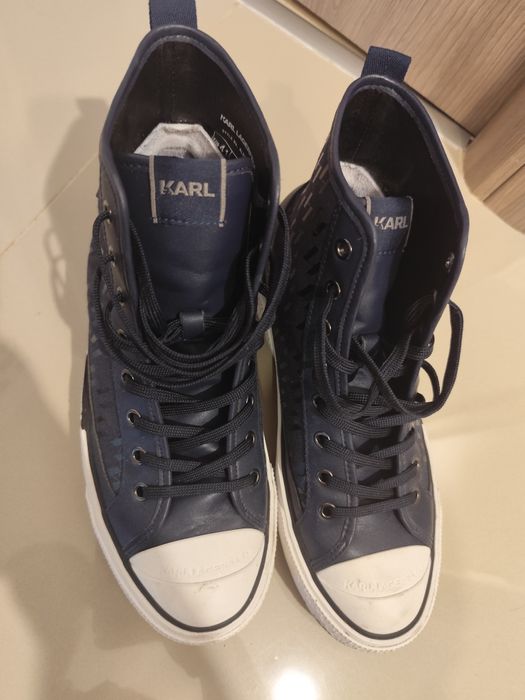 Karl Lagerfeld sneackers high navy blue 41