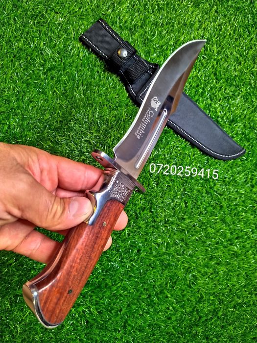 Cutit Profesional COLUMBIA + Teaca, Camping, Vanatoare, Pescuit 310mm!