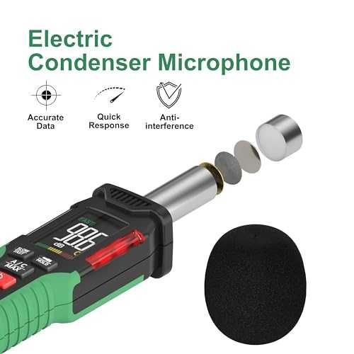 Дигитален шумомер 30–130dB A/C LCD