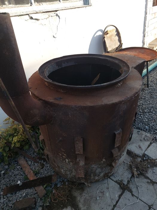 Печь котёл под казан