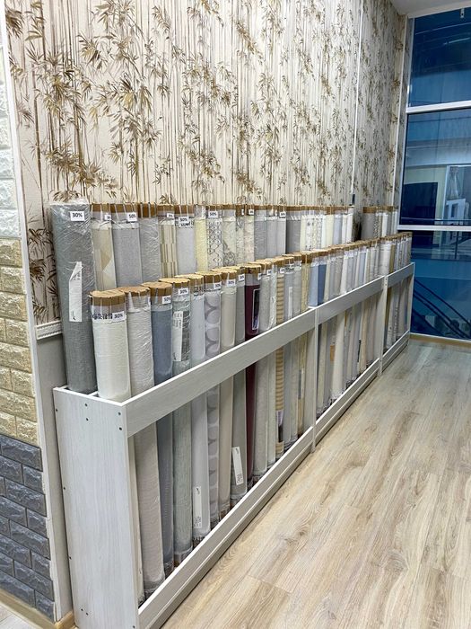 Полки для обоев, стеллажи