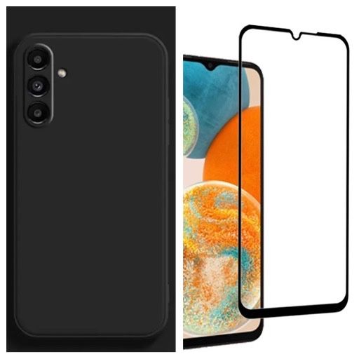 Husa Silicon X LEVEL+Folie Sticla Curb 21D Samsung A14/A34/A54/A35/A55