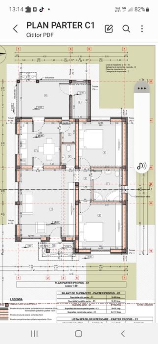 Casa pe parter -80 mp utili - Predare la alb