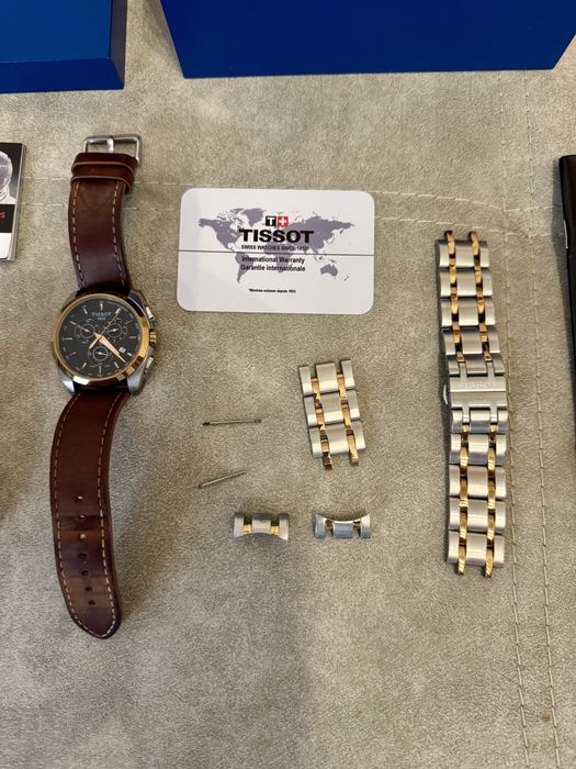 Мъжки часовник Tissot Couturier Chronograph Dual Tone