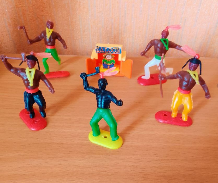 Пластик куклы индейцы  СССР