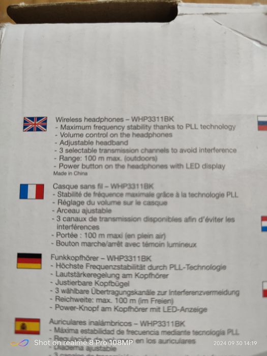 Căști Thomson fara fir cu doc..