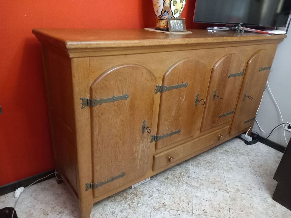 Дъбов масивен шкаф, внос от Холандия